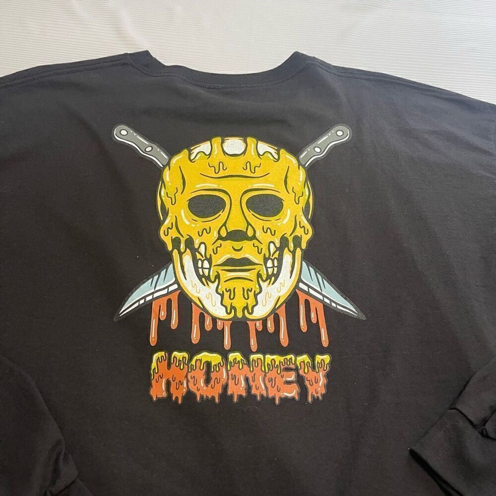 NWOT Honey Brand Co. Jason Mask Black Long Sleeve Shirt Size 3X New